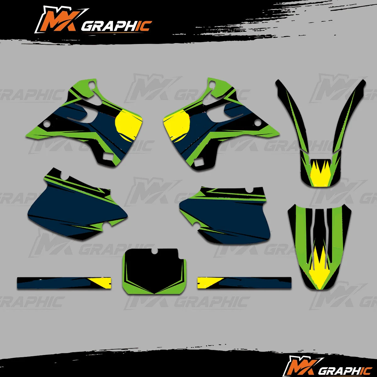 

For Kawasaki KX125 KX250 1992 1993 Motorcycle Sticker Graphic Decal Kit Dekor Enduro DECO