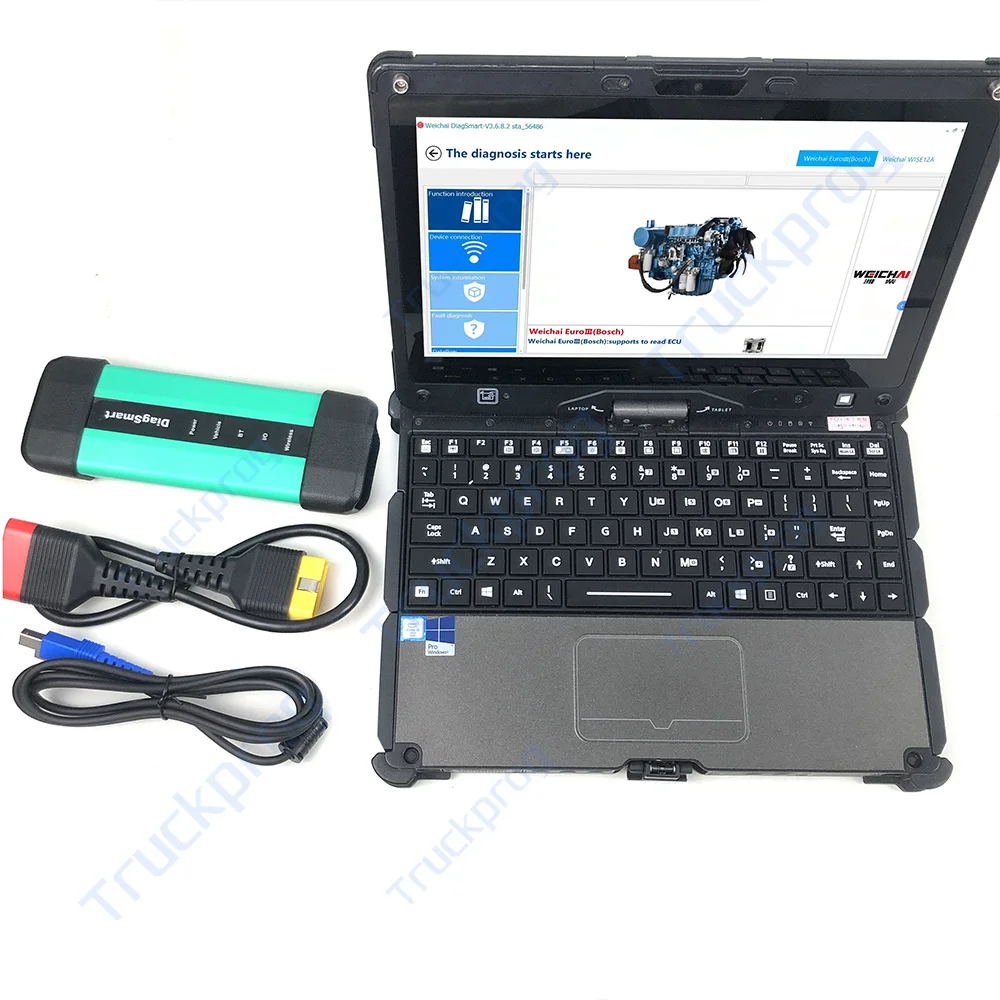 Getac Laptop 1005422179 for WEICHAI for Sinotruk EOL Truck Scanner Diagnostic Tool Interface OBD For Cororation Diagsmart Motor