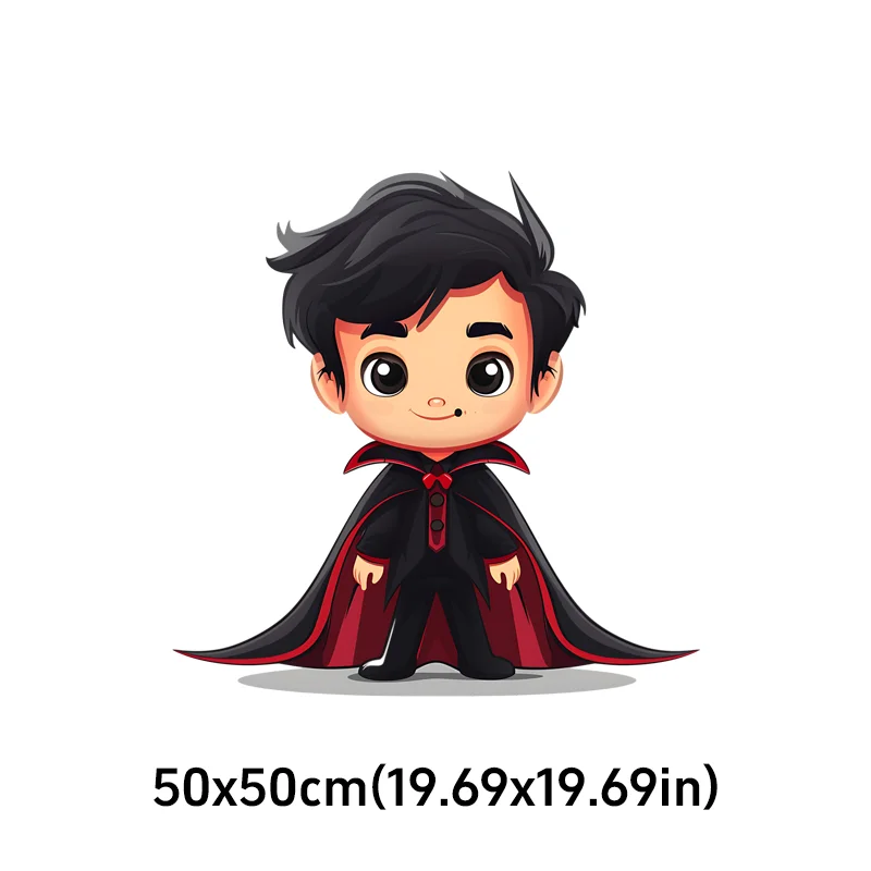 Large Size Vampire Car Sticker Spooky Cartoon UV Printed Decal Halloween Decor Multi Positions DIY Scratch Concealment Sticker