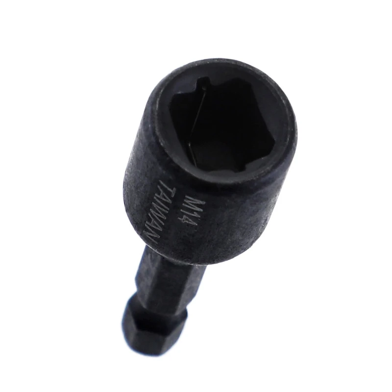 1pc M4-M14 Taps and Dies Adapter 1/4 Hex Shank to M4 M5 M6 M8 M10 M12 M14 Tap Sockets Connection For Power Tool