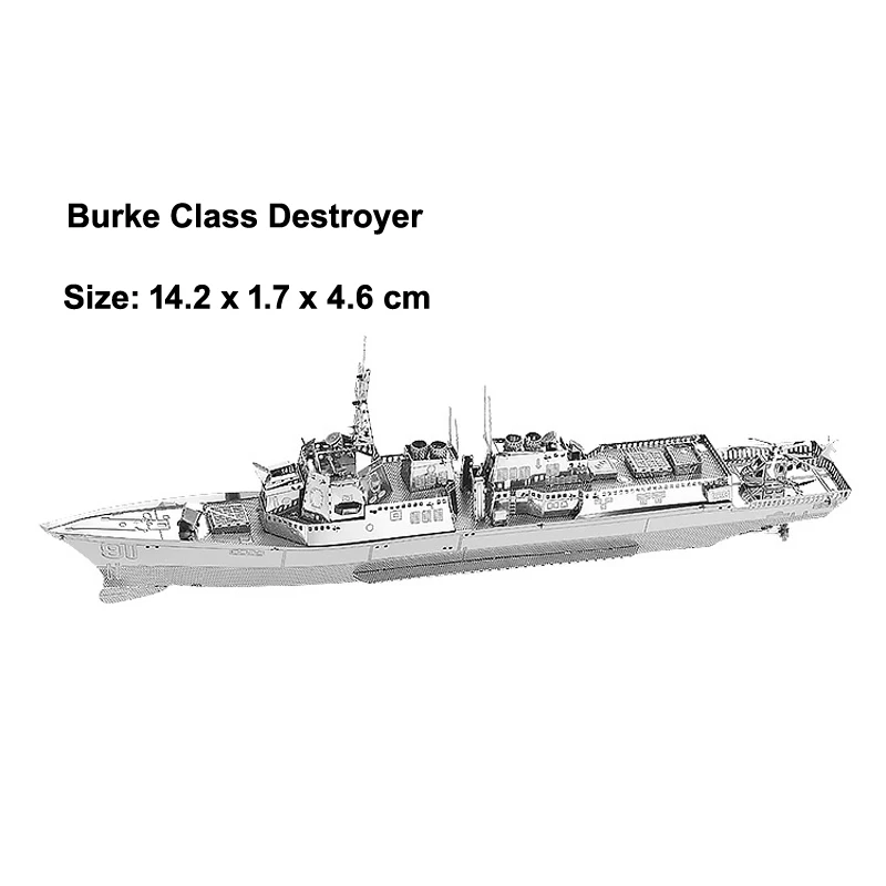 Boat 3D Metal Puzzle model Star Ferry Bauhinia Burke Class Destroyer Nautilus KITS Assemble Jigsaw Puzzle Gift Toys For Children