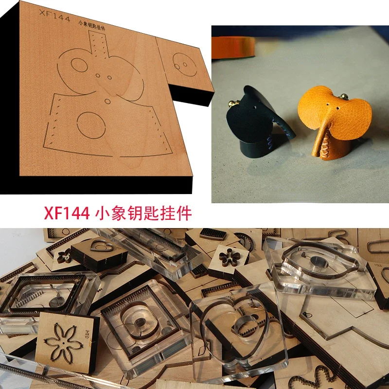 

New Japan Steel Blade Wooden Die Long Style Handbag Wallet Leather Craft Punch Hand Tool Cut Knife Mould XF144