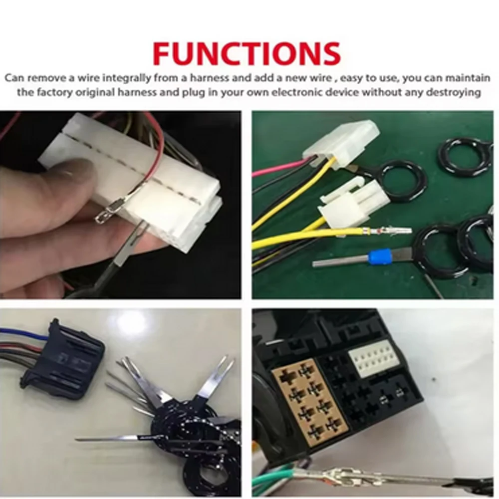 26Pcs Car Terminal Removal Kit Box Wire Plug Connector Puller Release Pin Set Automotive Repair Tools Set for Electricians Plumb