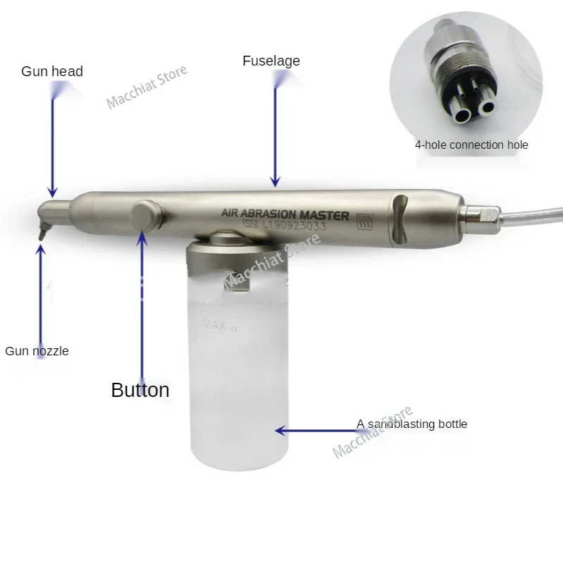 Dental Aluminum Oxide Micro blaster/Dental Alumina Air Abrasion Polisher Microetcher Sandblasting Sandblaster