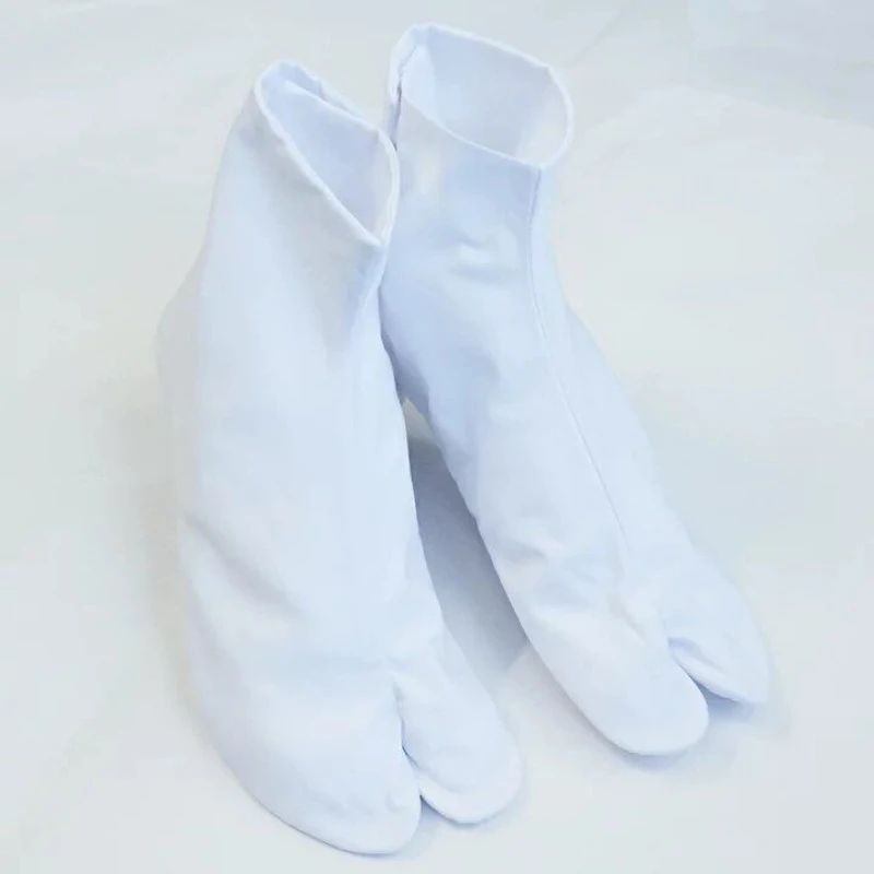 Kimono Japanese Cosplay Socks White Foot Bag Japanese Traditional Two-finger Socks Cotton Tabi Toe Socks Kimono Accessories