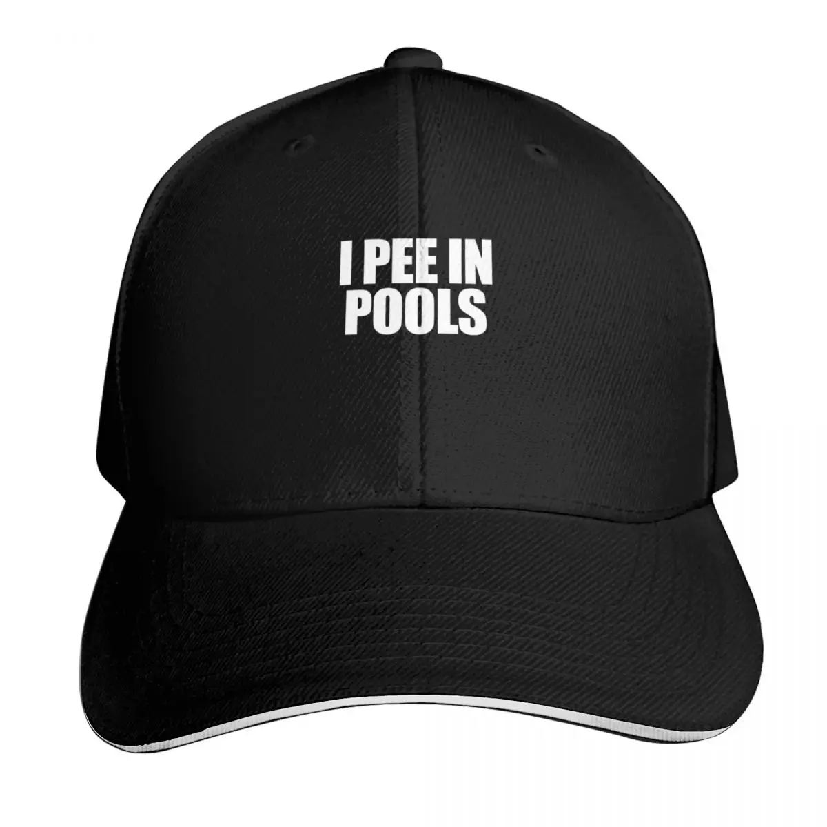 I Pee In Pools Funny Vacation Humor Swimming I Pee In Pools Gear Baseball Cap Men Women Casual Summer Sport Sun Cap