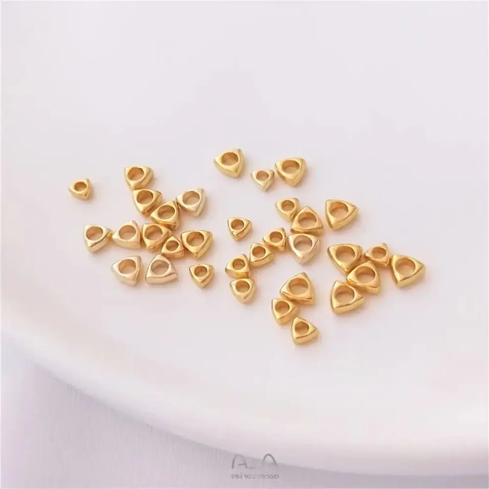 

14K wrapped gold 24K ancient gold small broken gold separated beads broken gold loose beads handmade jewelry beads DIY materials