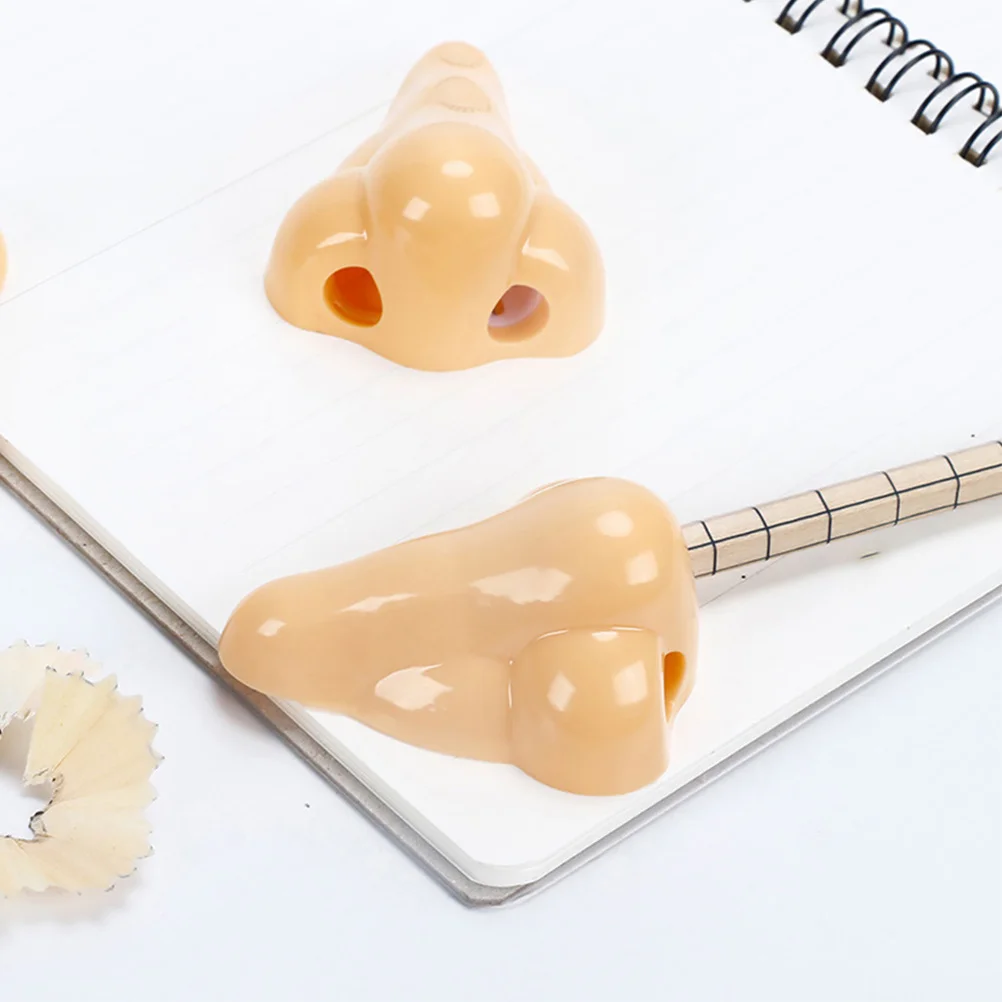 12 قطعة من مبراة أقلام الأنف، مبراة يدوية لطيفة على شكل أنف لمشاريع المكاتب المدرسية، مبراة محمولة باليد #5