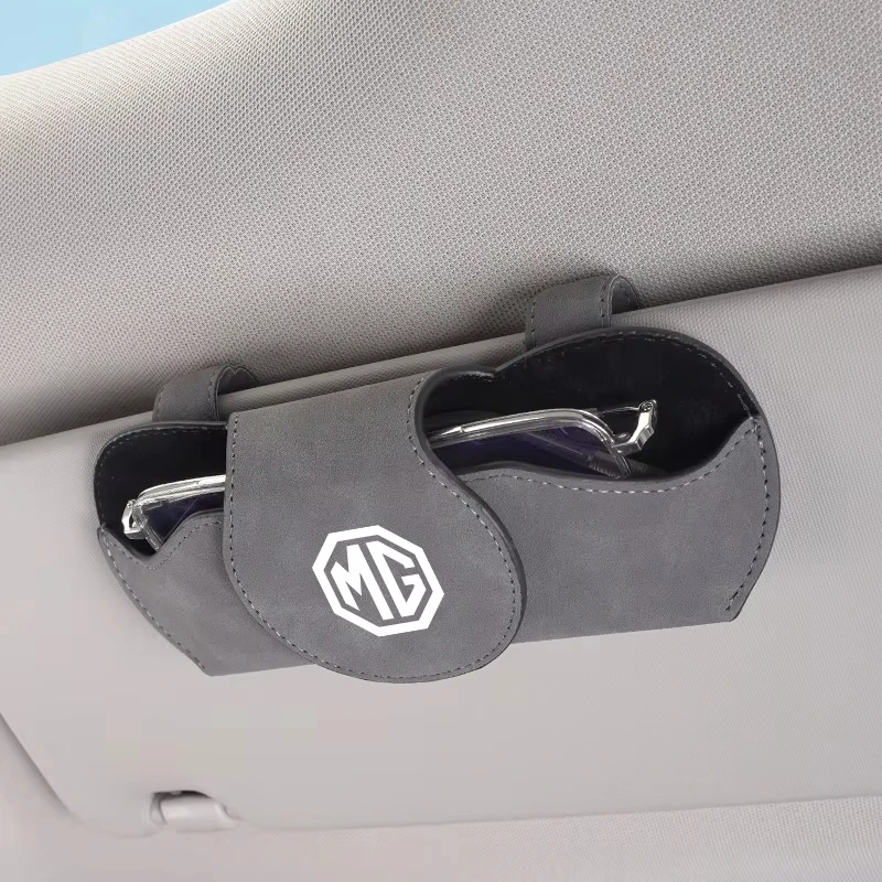 Car Sun Visor Glasses Case Sunglasses Storage Anti‑scratch Durable For MG ZS MG4 EV MG HS MG3 MG5 EV Marvel R MG ONE