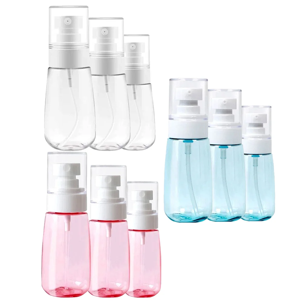 9 Pcs Bottled Spray Small Water Dispenser Hair Plastic Travel Bottles Mister Lotion