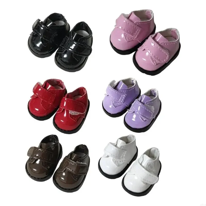 2 paar katoenen poppenschoenenset inclusief pluche PU realistische miniatuurschoenen voor weergave of spelen 15UB