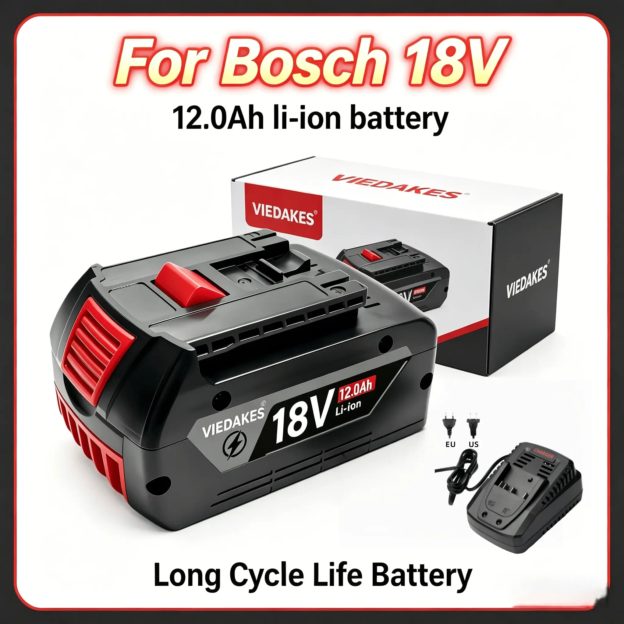 

For Bosch 18V Battery Lightweight Portable BAT622G Outdoor Construction Work Special 보쉬 베터리 18v for bosch akumulator