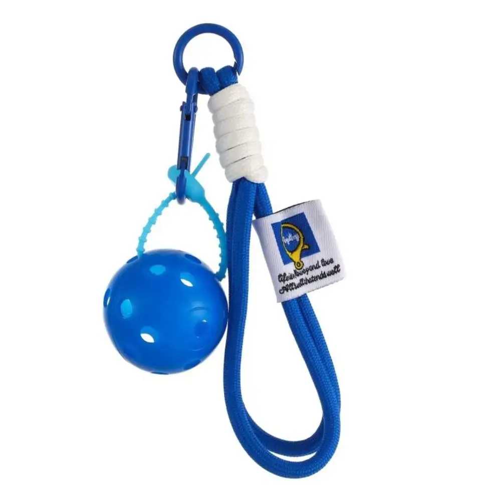 Creative Plastic Pickleball Keyring Decorative Bag Charm Pickball Pendant Mini Colorful Sports Keychain Car Keychain