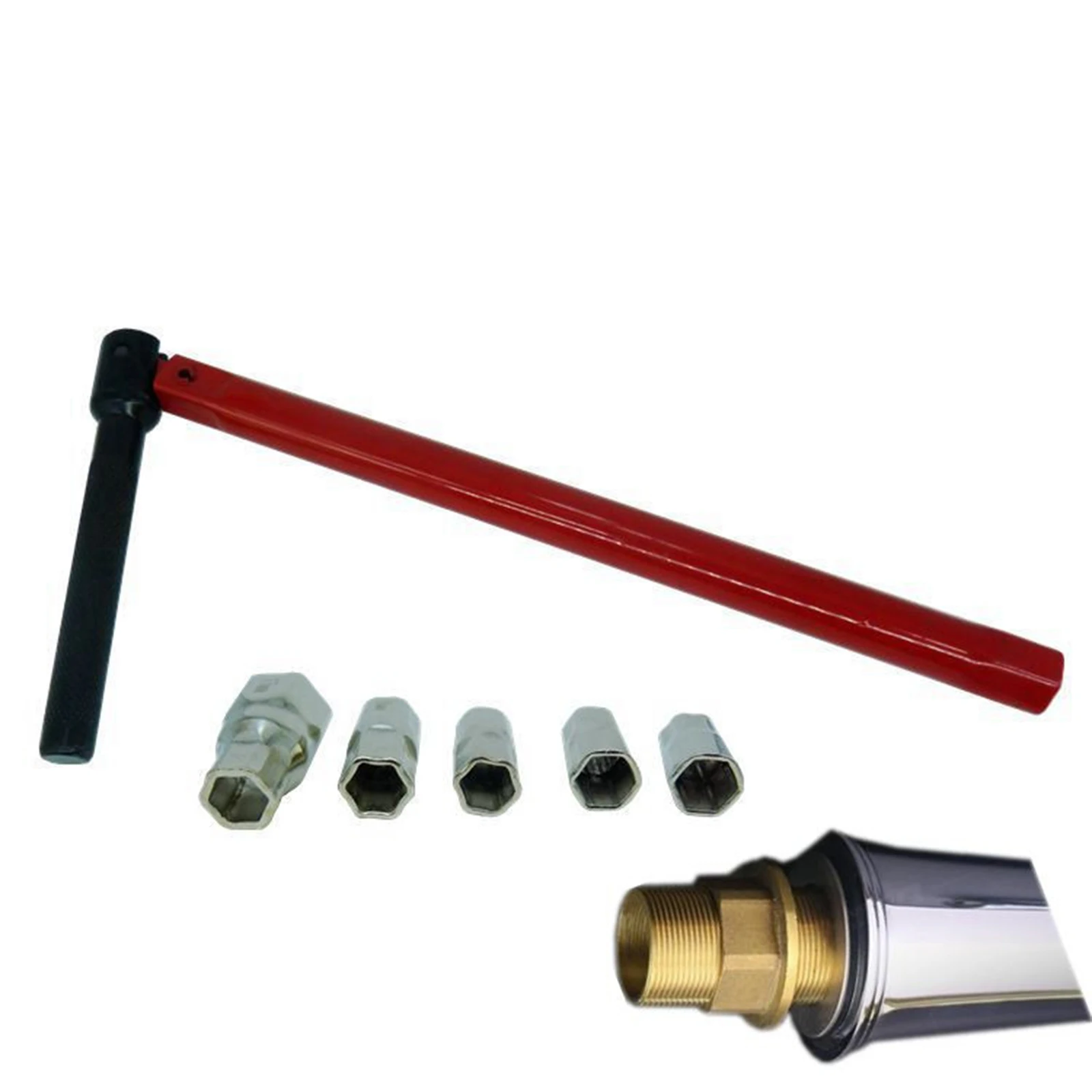 Imagem -04 - Chave Inglesa Ferramentas Manuais Profissional Economia de Trabalho Reparo de Torneira 813 mm Kit de Porca Traseira de Encanador Superfície Lisa Durável