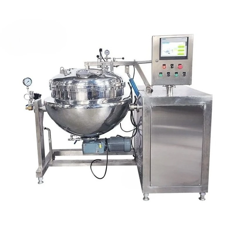 Custom 304 Stainless Steel Vacuum Mixing Reactor, Electric Heating Mixer Tank for Lotion & Foundation, Defoaming Function