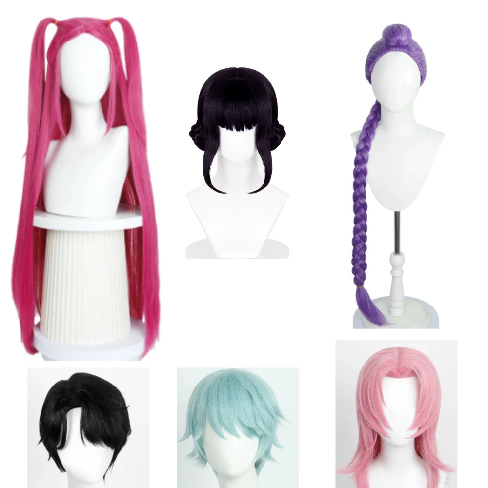 

Anime Kpop Demon Hunters Cosplay Wigs For Rumi Mira Zoey Cosplay Wigs Christmas Wig Cap Halloween Cosplay Costumes Accessories