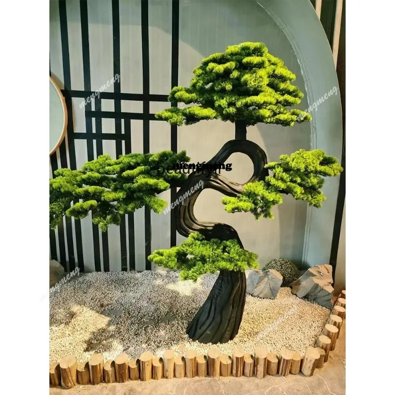 N    Simulation  pine shape fake tree shopping mall hotel and other landscape decoration soft decoration simple interior ornamen