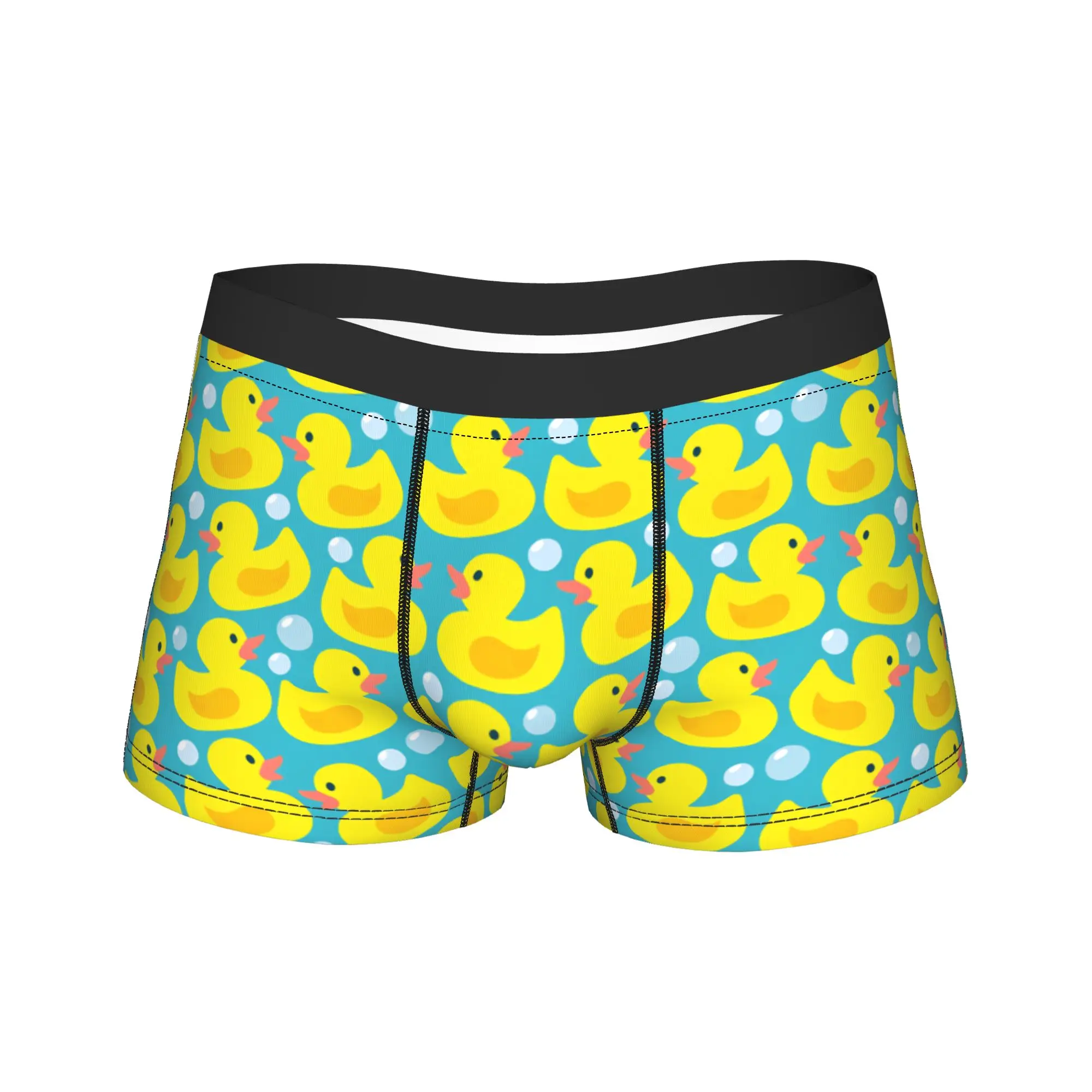 

Rubber Duck Funny Animal Underwear Comfortable Panties Printed Shorts Briefs For Men Pouch Plus Size Trunk