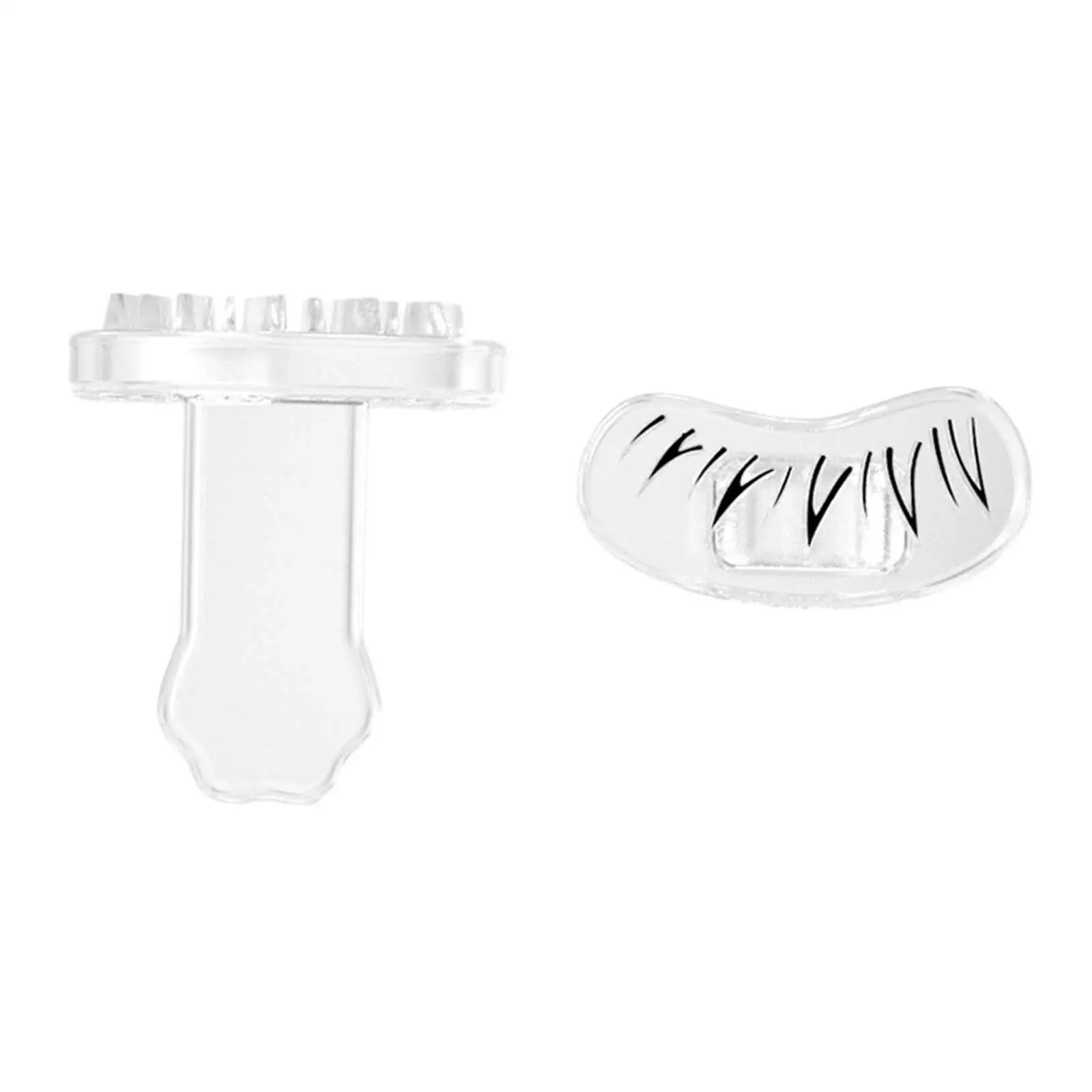 2Pcs Lazy Quick Makeup under Eyelash Template Faux False Eyelash Eyeliner Stamp