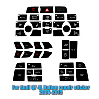 For Audi Q7 Button Repair Stickers 2006 To 2015 For Audi Q7 4L Accessories Interior Tuning Vinyl Decal For Dashboard AC Control