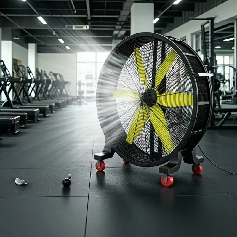 Industrial powerful mobile large fan, suitable for workshops, warehouses, factories, and sports venues