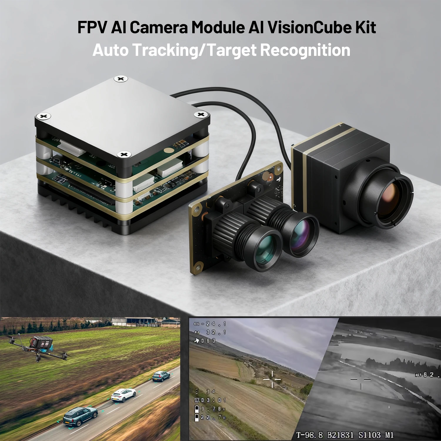 وحدة كاميرا FPV AI AI VisionCube Kit / بروتوكول التحكم GRSF للتصوير الحراري FPV لتتبع التعرف على الهدف طائرات بدون طيار FPV #1