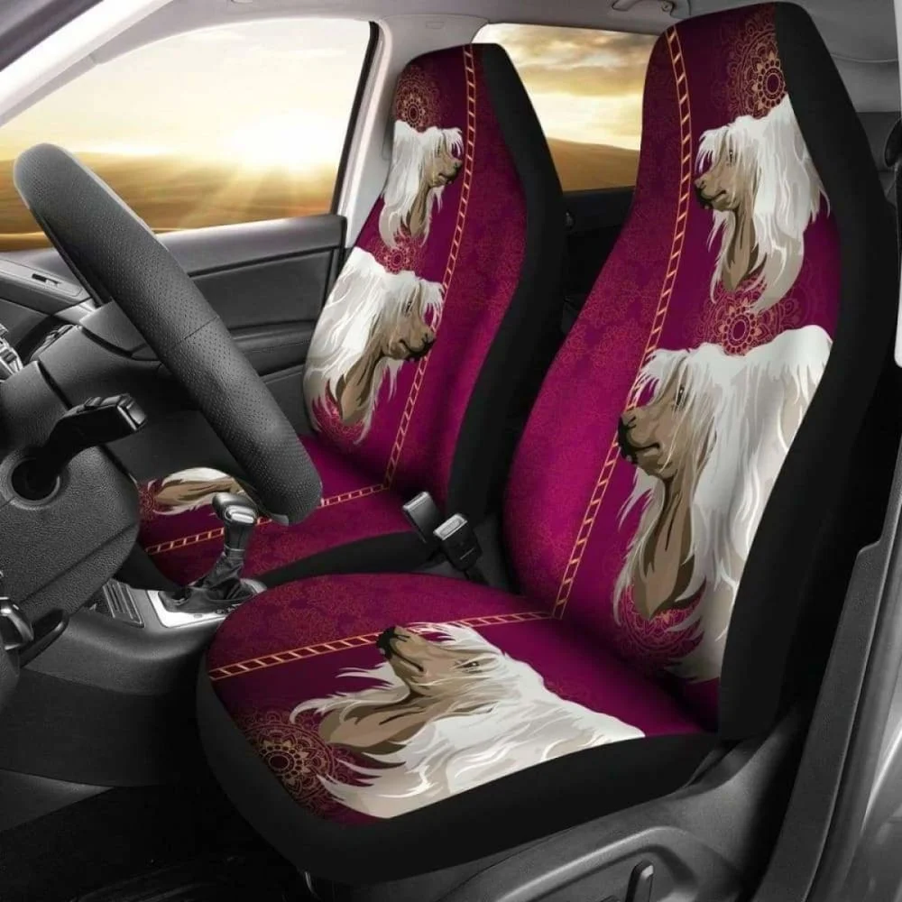 Chinese Crested Car Seat Covers 05,Pack of 2 Universal Front Seat Protective Cover