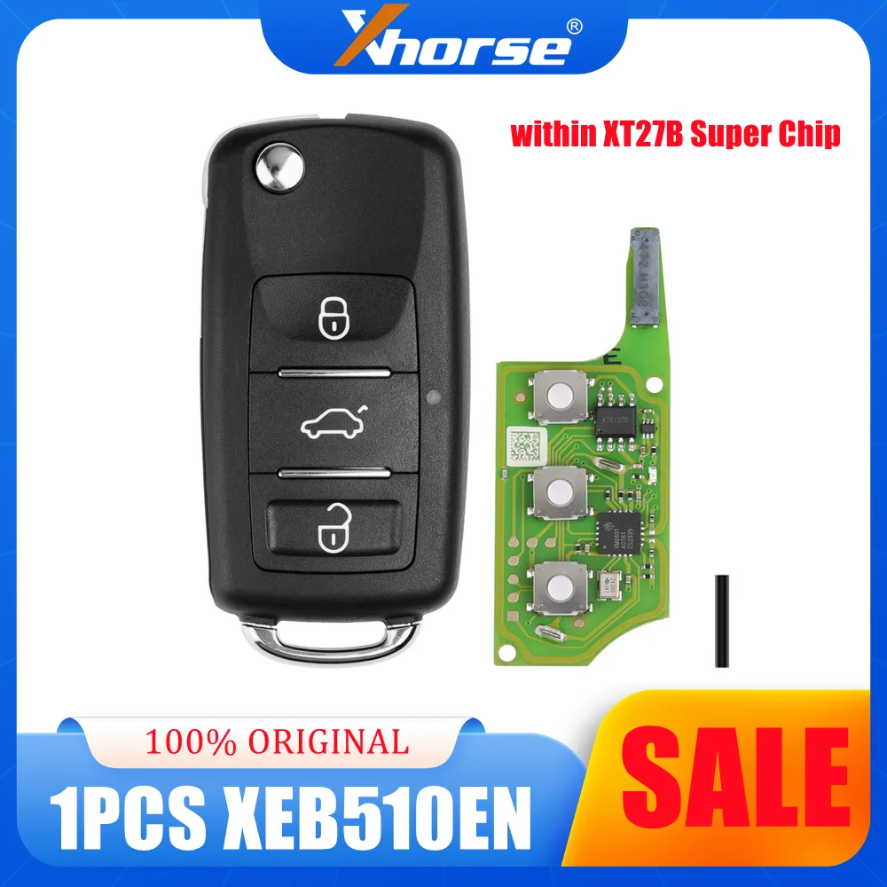 1PCS XHORSE XEB510EN B5 Universal Super Remote Smart Key built-in XT27B Super Chips English Version