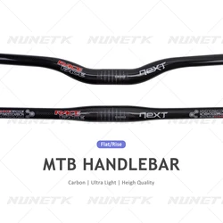 Race Face MTB Handlebar 3K Gloss Full Carbon Fibre Mountain Bike Handlebar Flat/Rise Handlebar For 31.8*580-760mm Bicycle Parts