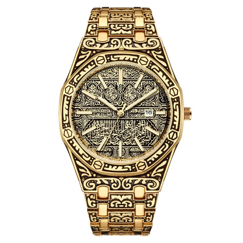 Vintage Men Quartz Watch Luxury Brand Auto Calendar Specific Lines Stainless Steel Strap Wristwatch For Mans Analog - Image 2