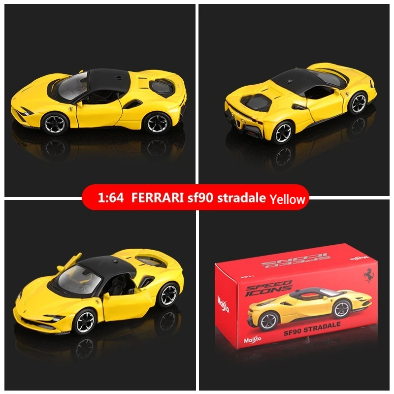 Maisto 1:64 Premium Die Cast Alloy Lamborghini Porscheของเล่นจําลองรถคอลเลกชันตกแต่งเด็กของขวัญวันเกิด