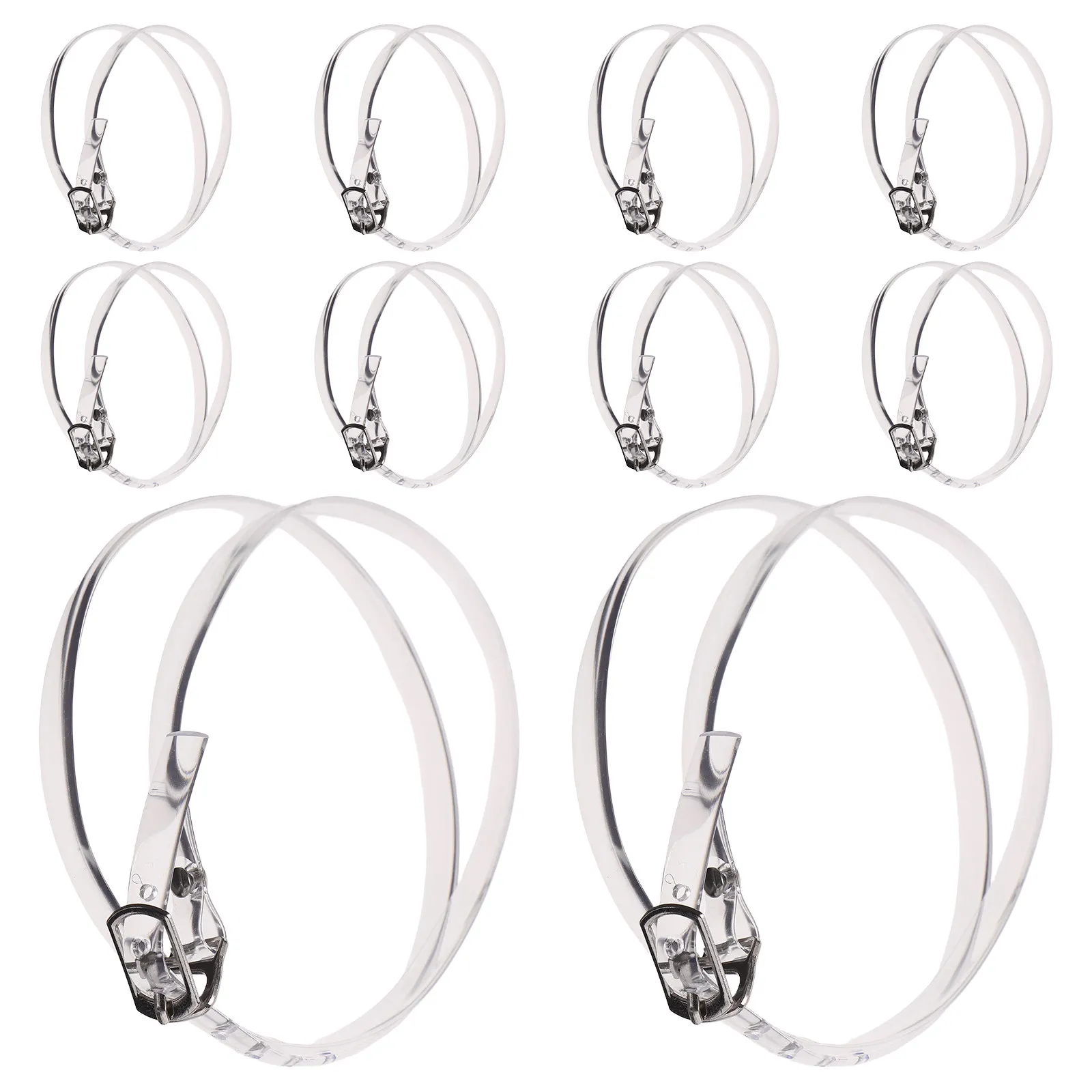 

5 пар прозрачных длинных шнурков для обуви, регулируемые невидимые съемные ремешки против распускания обуви на каблуках, для туфель, ботинок, кроссовок