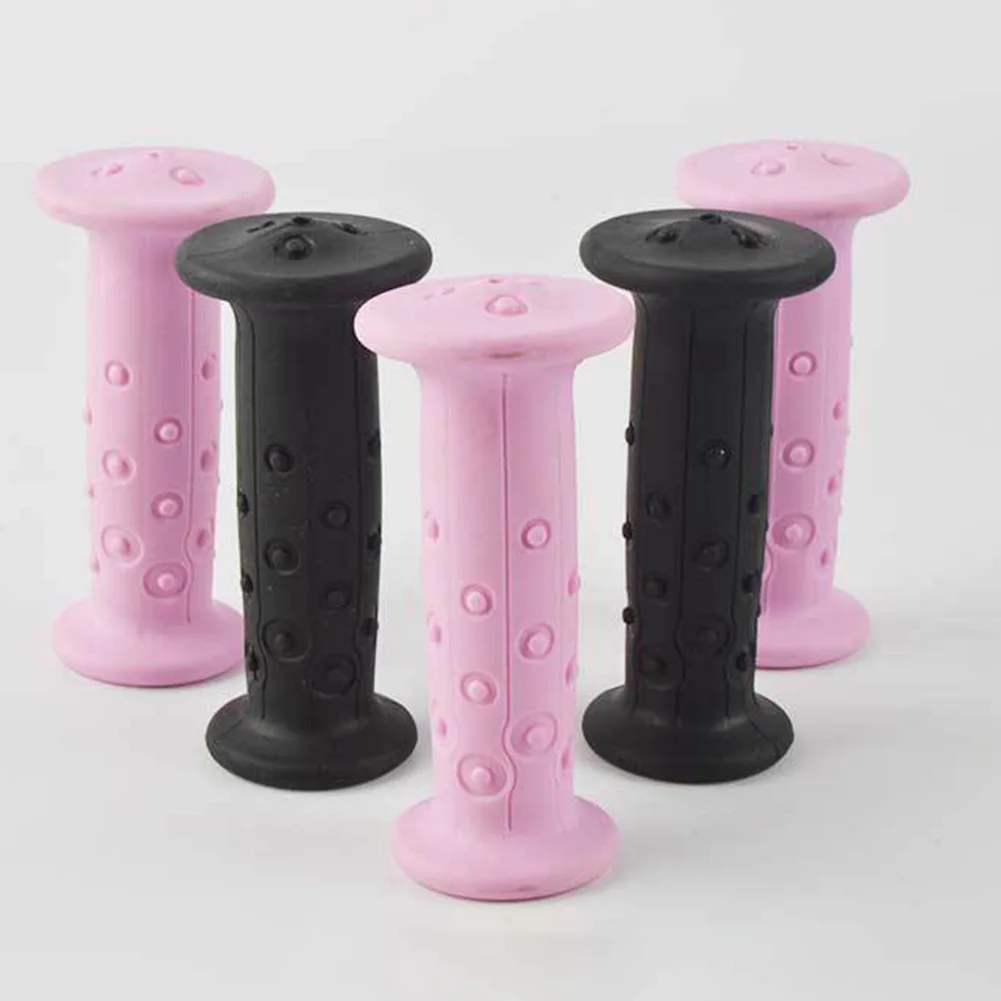 1 Pair Rubber Bicycle Handle Bar Grips 18mm Environmentally Friendly Rubber For BTWIN Kids Bike 14i-16nch Bicycle Accessories