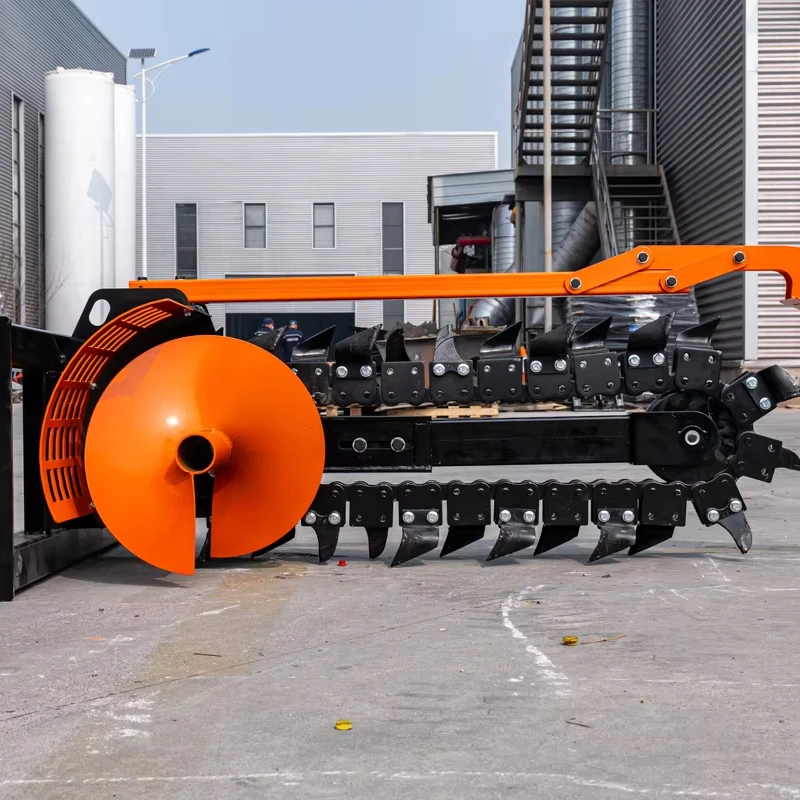 Universal Quick Attach Trencher Compatible Case Kubota Mini Loaders