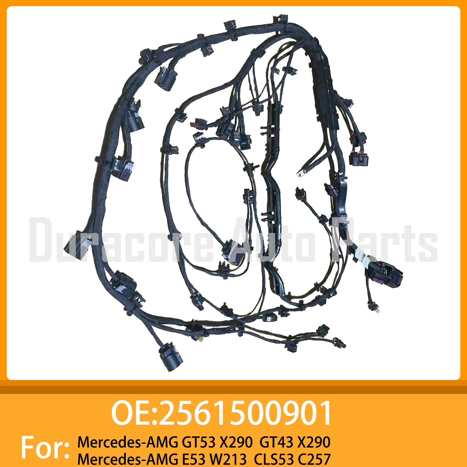 Engine Wiring Harness 2561500901 For Mercedes-Benz E450 CLS450 S450 GLE450 GLS450 AMG GT 43 53 M256 3.0L Turbo 256 150 09 01 OE
