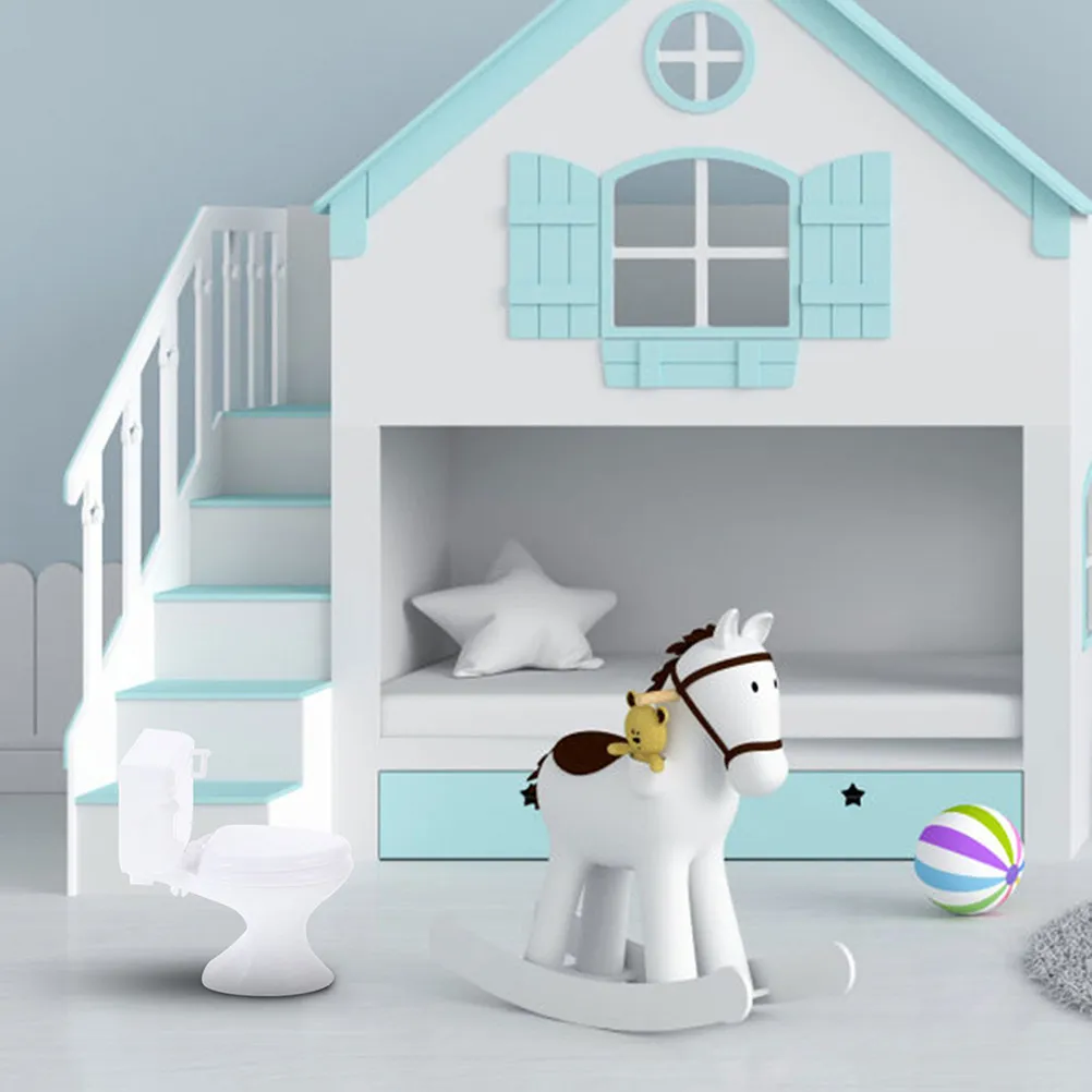 

Набор из 5 миниатюрных реалистичных туалетов: креативный декор для ванной комнаты, реквизит для фотосъемки кукольного домика, микроландшафт