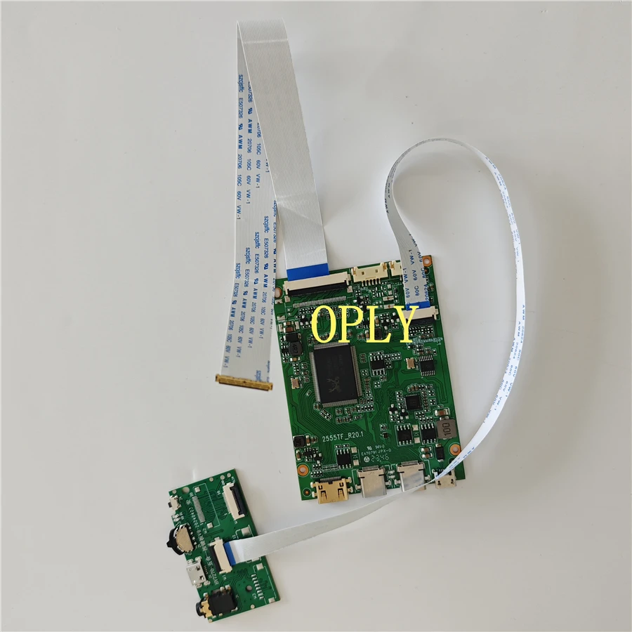 

Плата контроллера 2 TYPE C Mini HDMI-совместимая для HB133WX1-301 HB133WX1 13,3 дюйма 1366x768 EDP светодиодная панель комплект экрана DIY