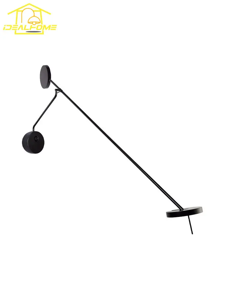 

Designer Industrial Minimalist Swing Arm Wall Lamp Adjustable Long-pole LED Indoor Lighting Bedside Bedroom Study Sofa Salon Bar