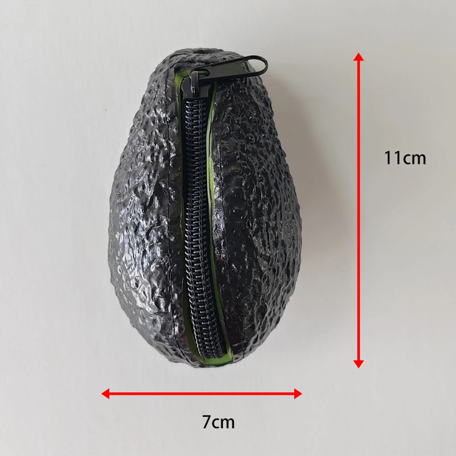 Avocado Purse Portable Girls Trendy Practical Handbag Storage Bag Zipper Closure Wallet for Party Street Dating Commuting Travel