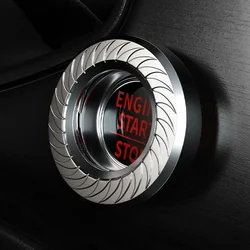 Car One-Click Engine Start Stop Switch Button Protective Cover Decoration Sticker Car Interior Accessories Universal