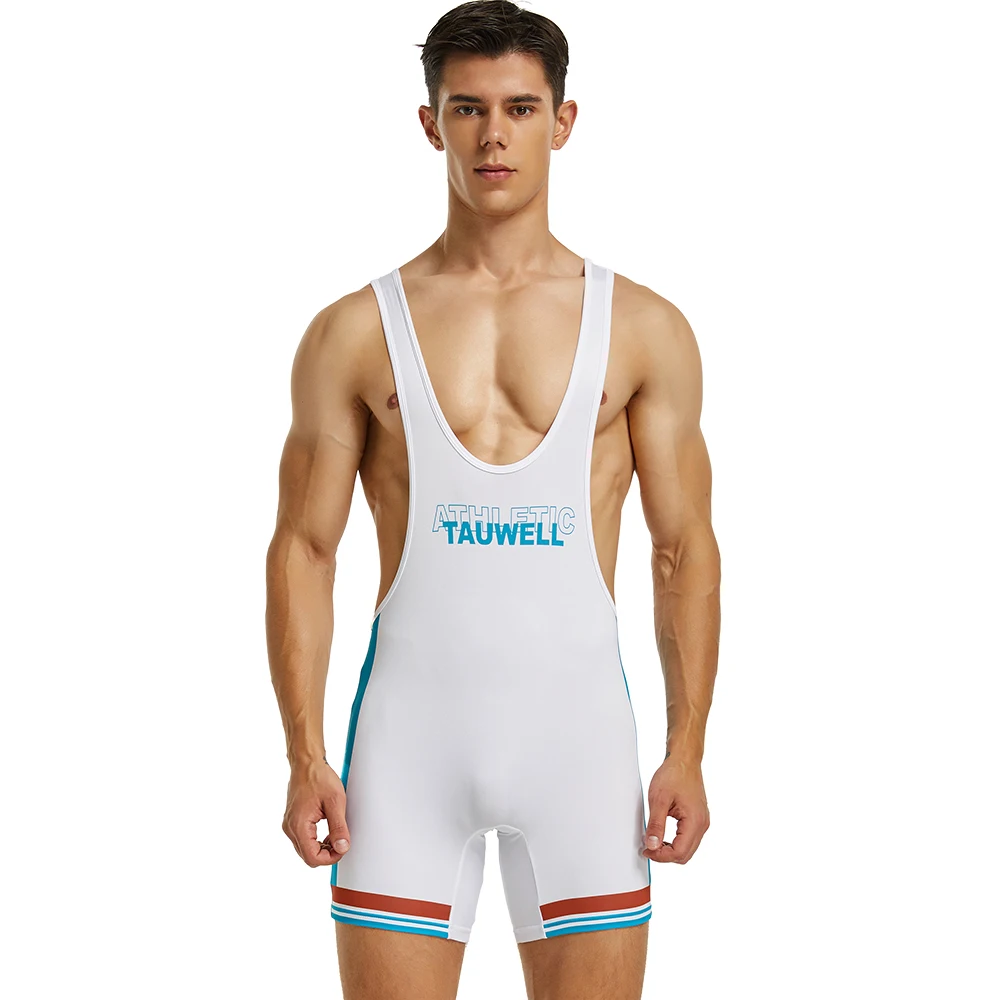 TAUWELL-Men\'s FITNESS Wrestling Shirts, Slimming Underwear, New bodysuit