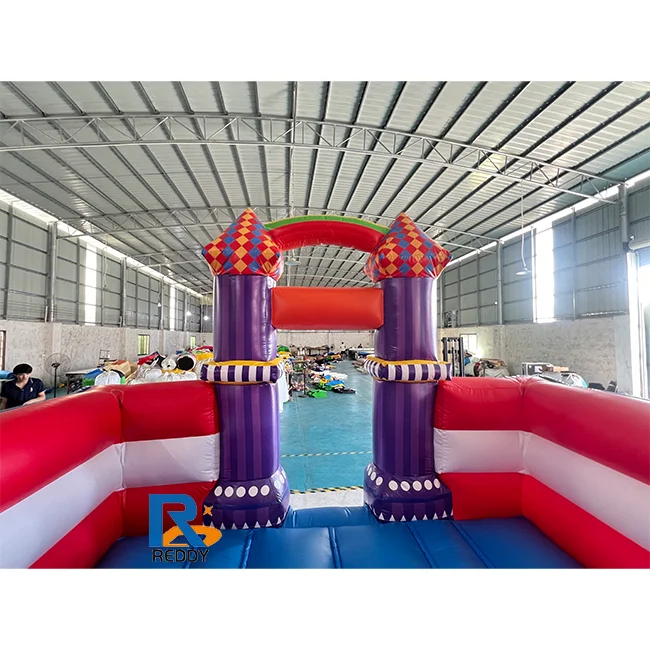 Giant Inflatable Slide & Bouncer Castle, 0.55mm PVC Kids Playground with Safety Net, CE Certified Outdoor Party Equipment