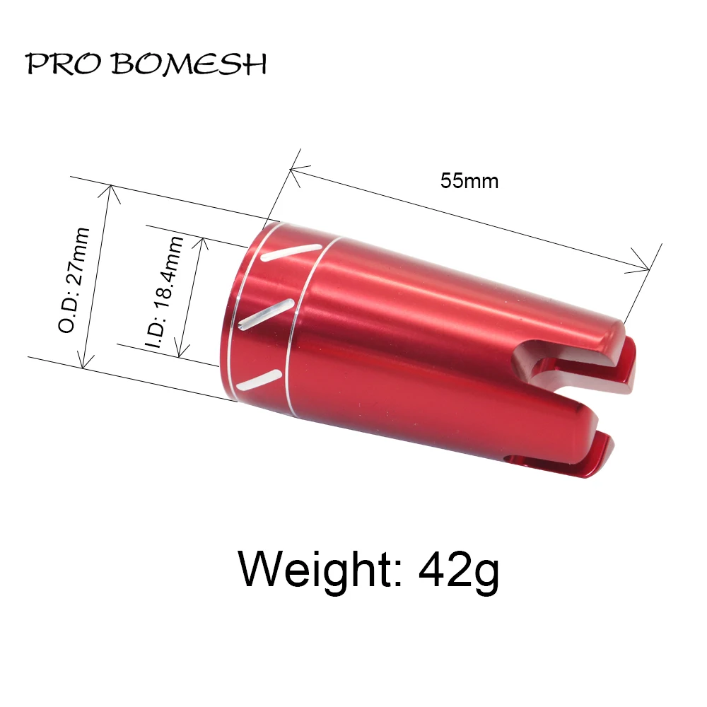 Pro Bomesh 2 pz/lotto 57.4g In Alluminio Gimbal Butt Cap Combattimento Butt Cap FAI DA TE Barca Asta Jigging Rod Componente Accessorio di Riparazione