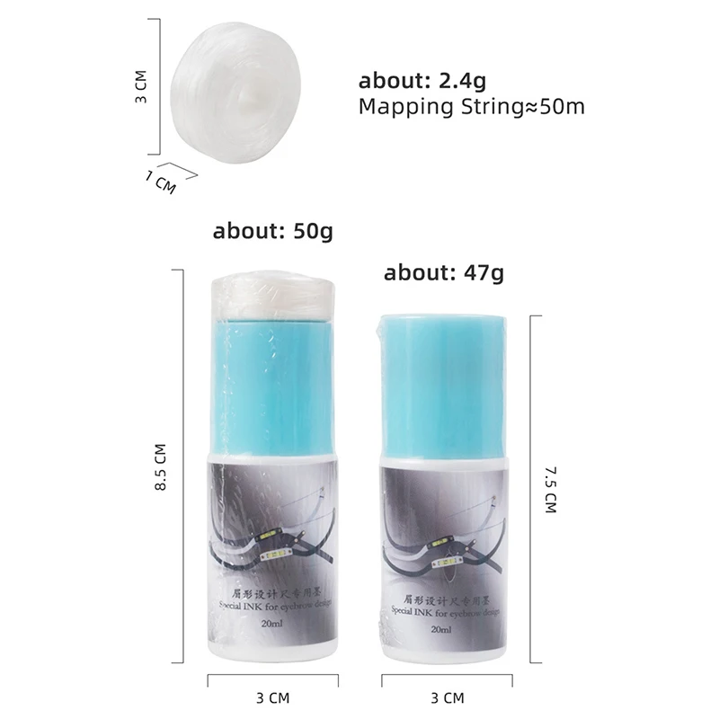 Mapping Measuring Brow String Tattoo Pigment Ink Wipe Bottle For Microblading Permannet