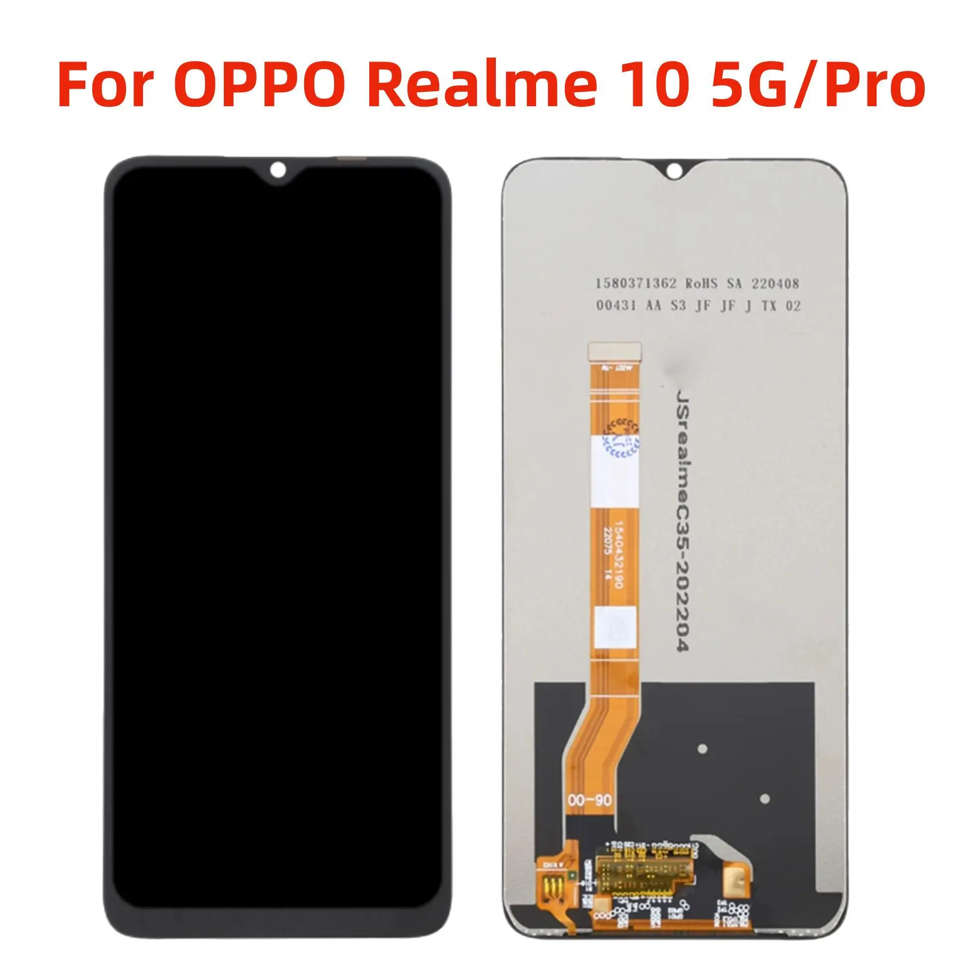 

Original For OPPO Realme 10 Pro 5G RMX3663 RMX3660 RMX3661 LCD Display Touch Screen Digitizer Assembly