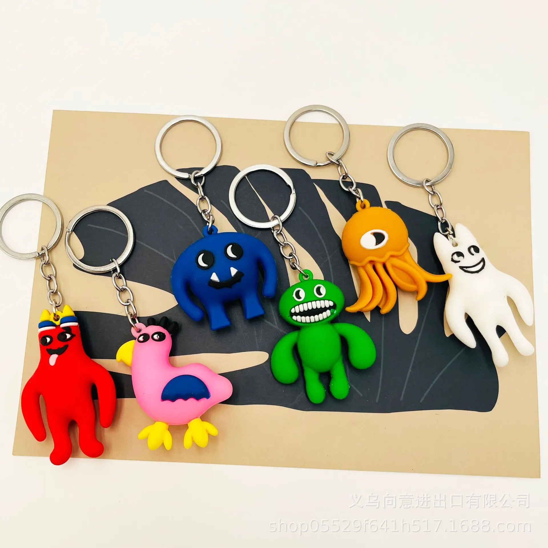 Cartoon Banban Garden Keychain Game Peripherals Doll Free Shipping Creative Gift Action Figure Car Keychain DIY Jewelry