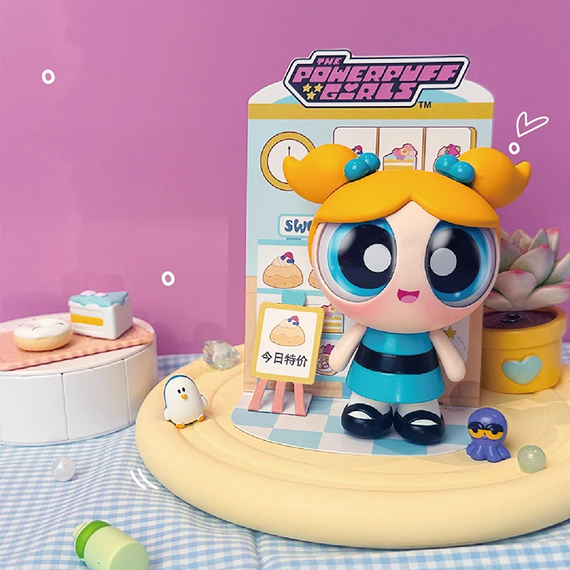 Toptoy Powerpuff الفتيات فسيفساء اللبنات صندوق أعمى أنيمي العصرية تحصيل لعبة لطيف فتاة موضوع هدية تخرج مفاجأة #4