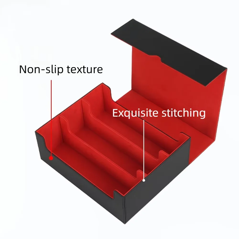 Large High-quality Three Row Box 1800+mtg Three Lane Card Box Promotion Gift Game Card Brick Partition Board