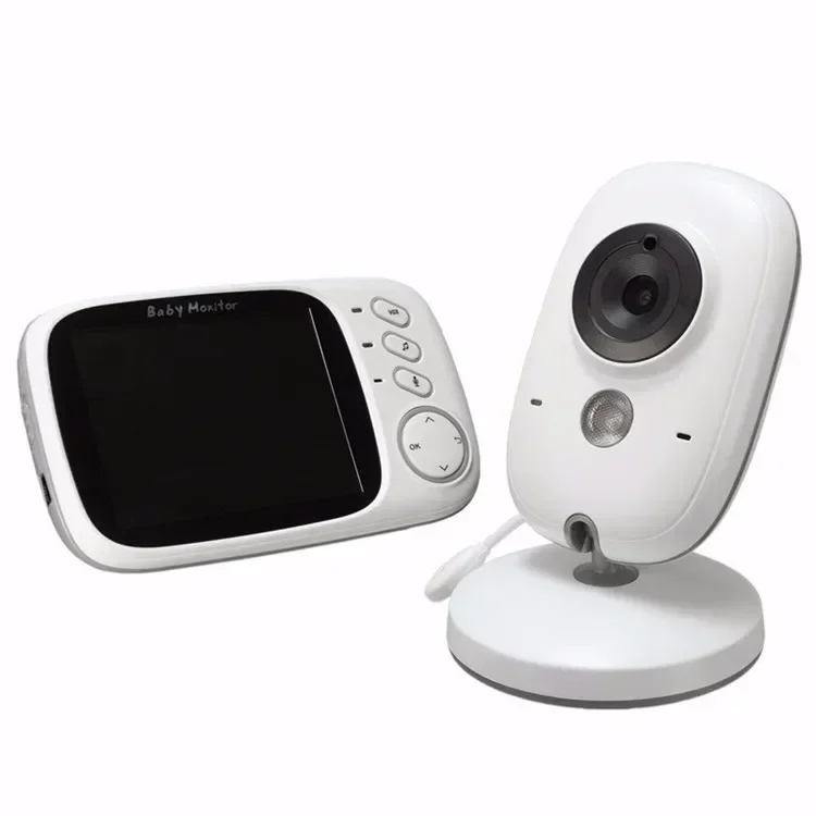 3.2 Inch LCD Display  Night Vision Wireless Baby  Camera 2 Way Audio Temperature  Video Baby