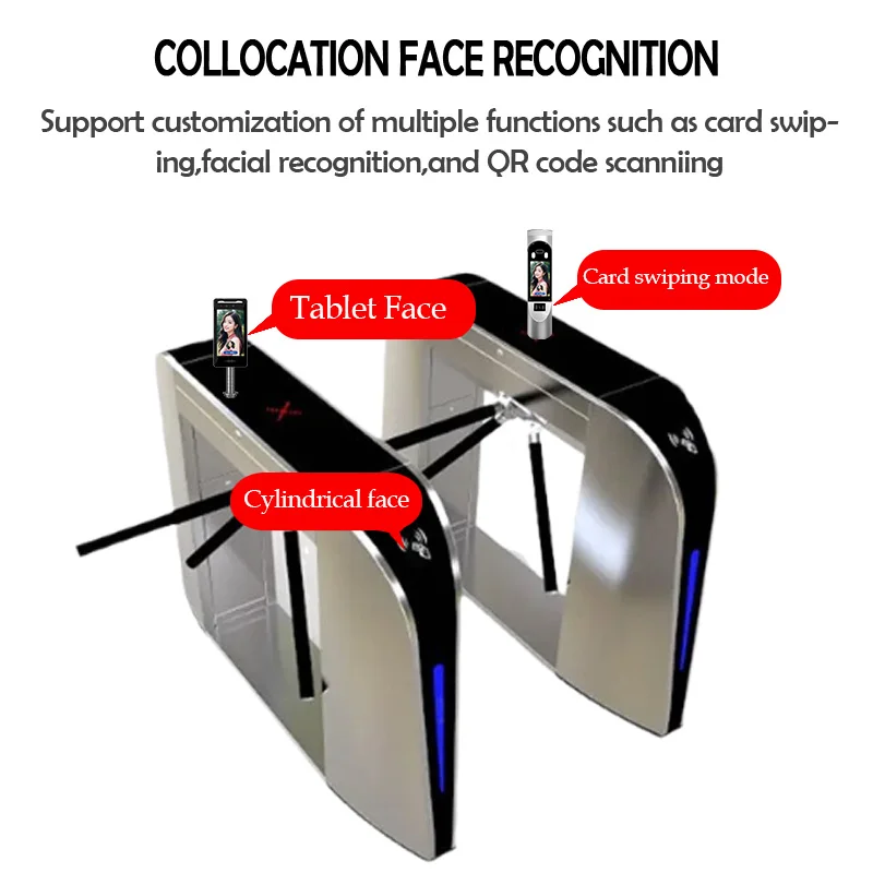 Picture 7: Swing Barrier Access Control Gates Semi-Automatic Turnstile Solenoid Electromagnet Card Swipe Entrance Machine Flap Barrier